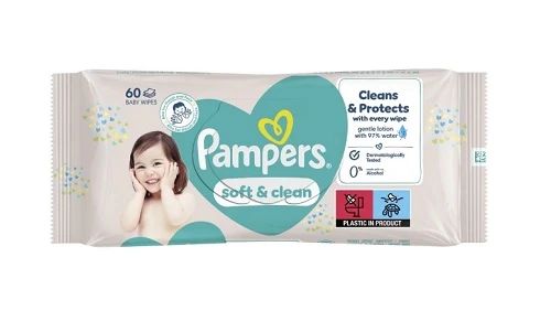 Servetele Umede Pampers Baby Soft Clean 60 bucati